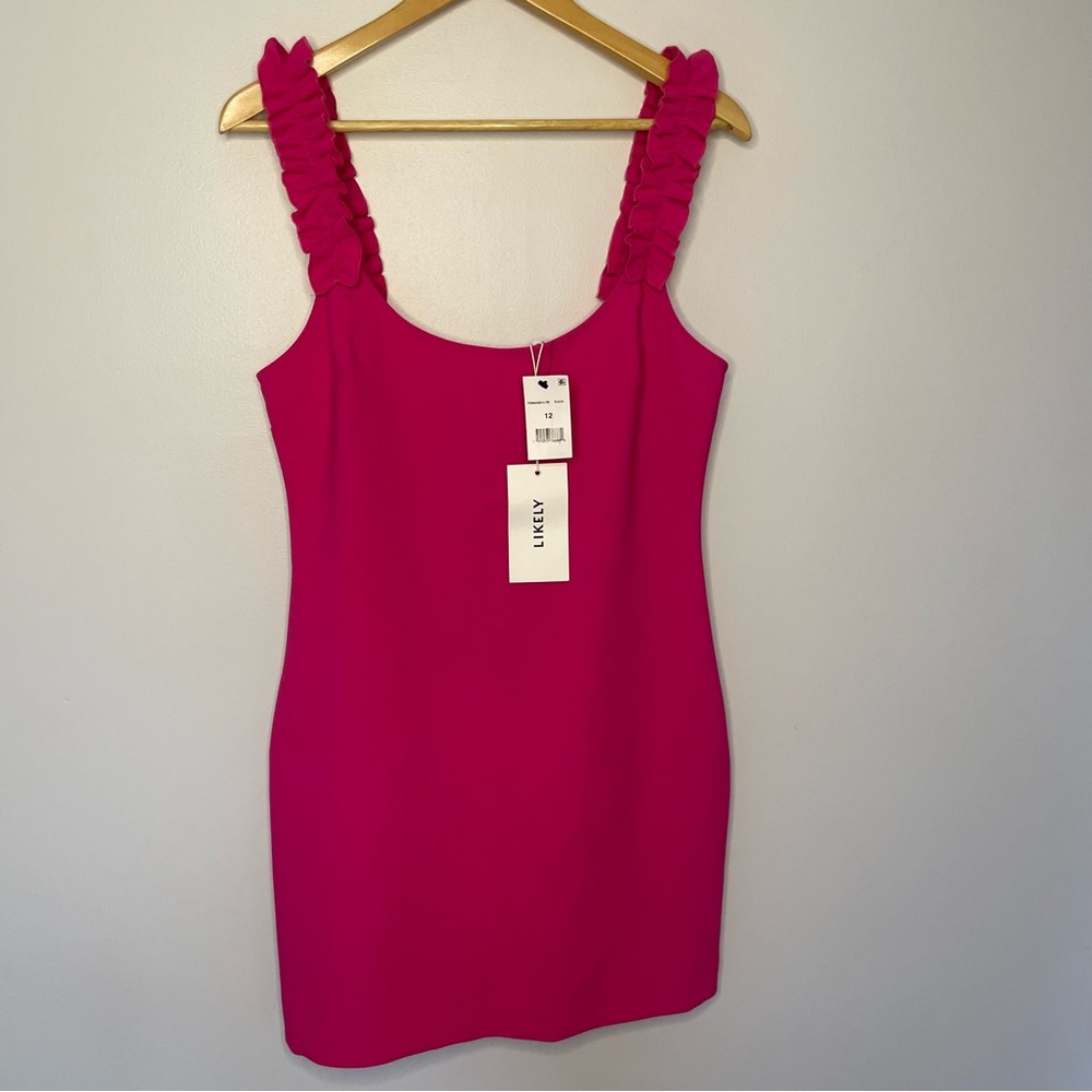 Likely Fuschsia Elana Dress Size 12 Style YD845001LYB NWT